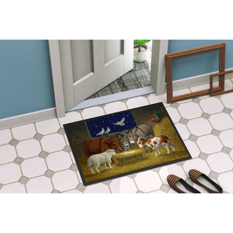 Lunnard Non-Slip No Pattern Christmas Doormat