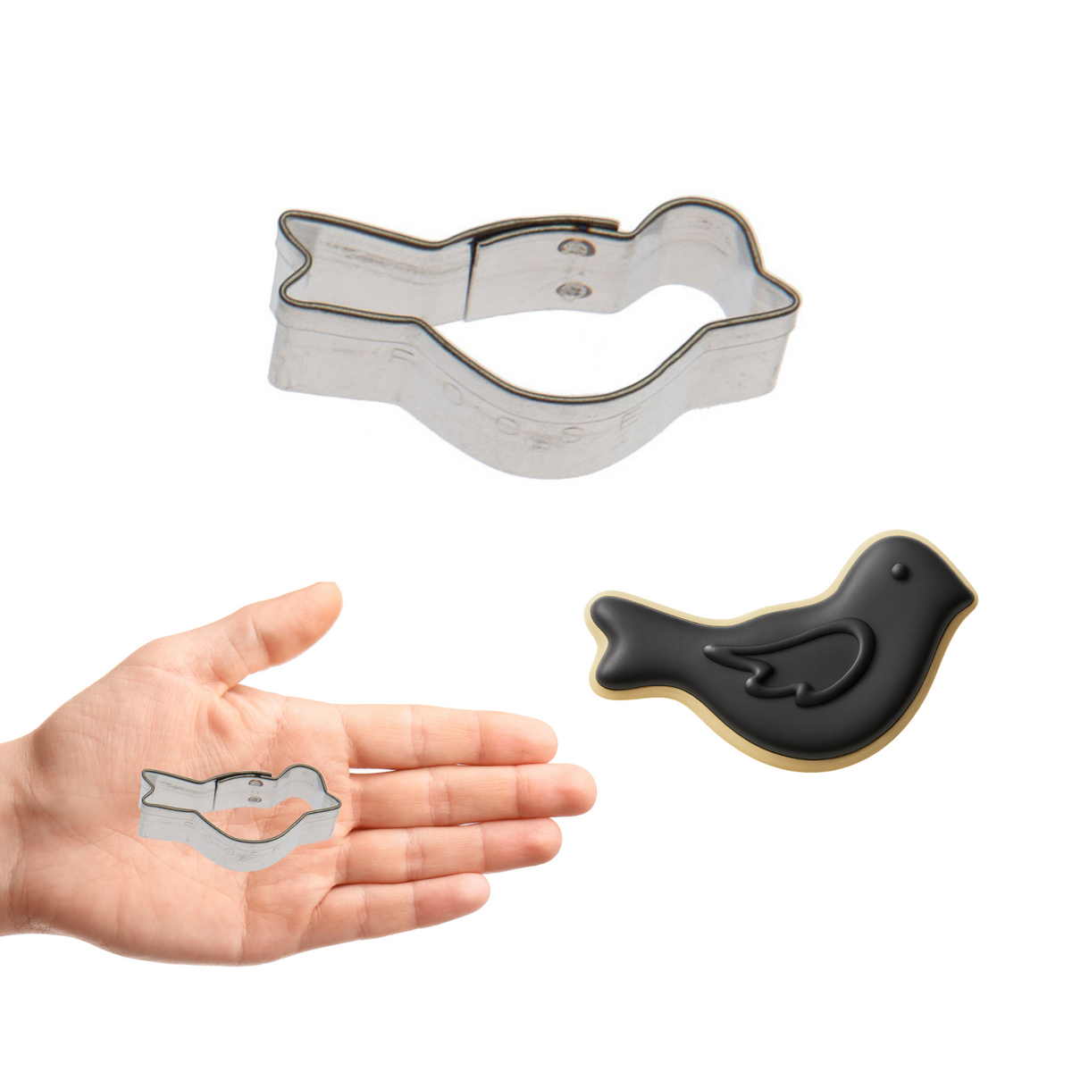 Mini Crow Cookie Cutter 1.25 in M101
