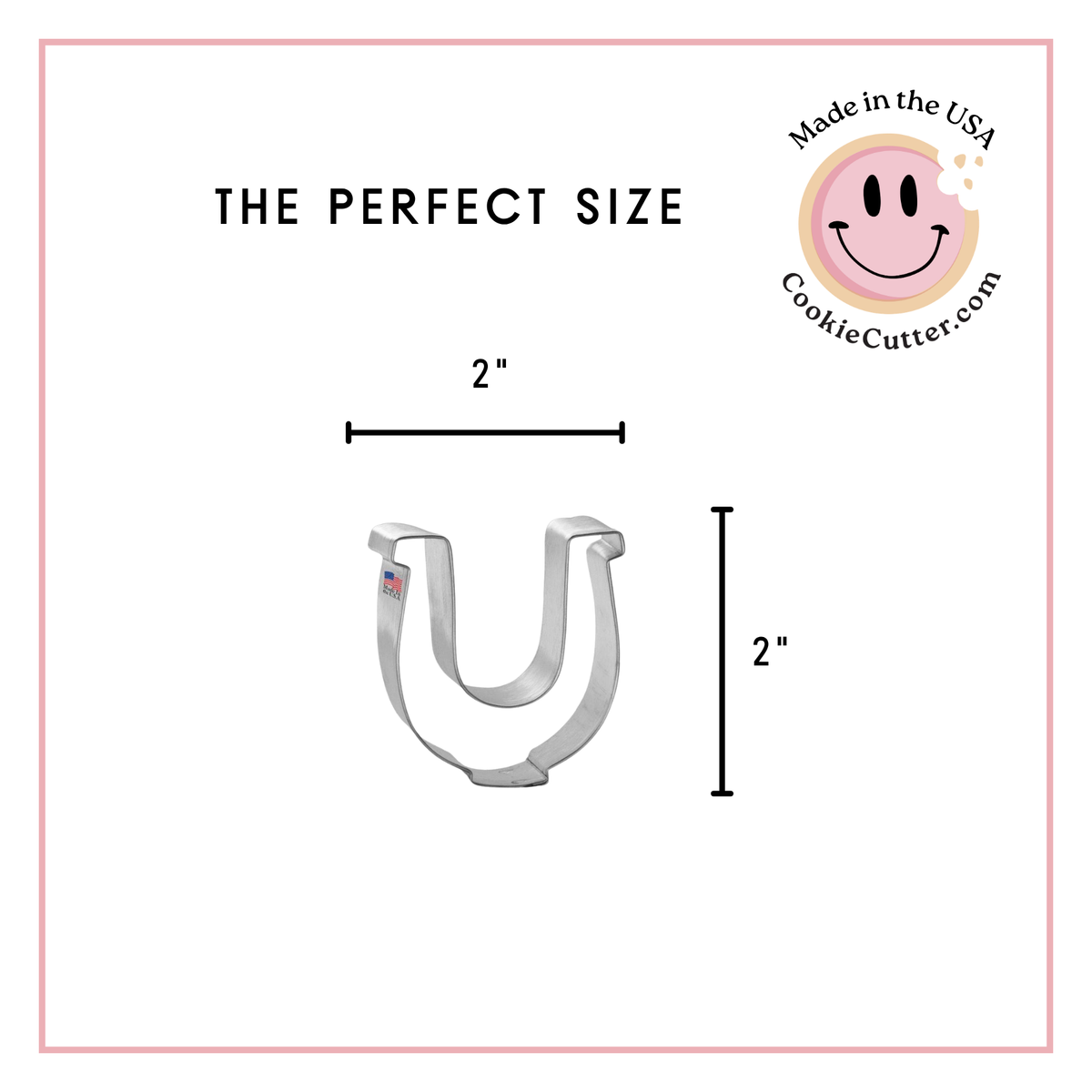 Mini Horseshoe Cookie Cutter 2 in M195