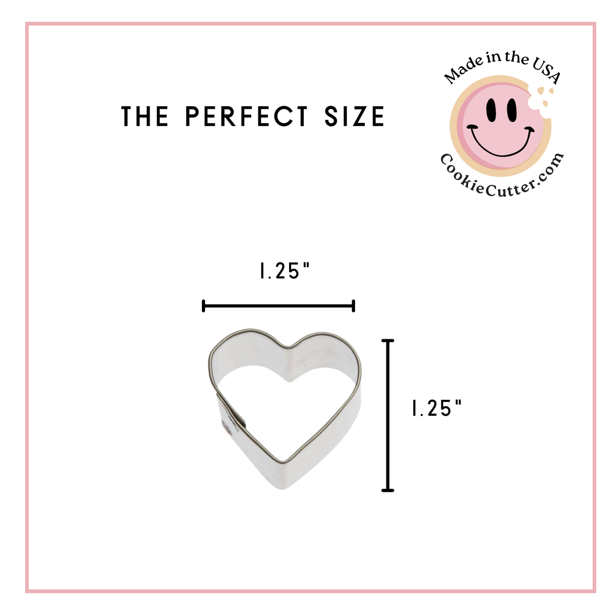 Mini Heart Cookie Cutter 1.5 in M22F