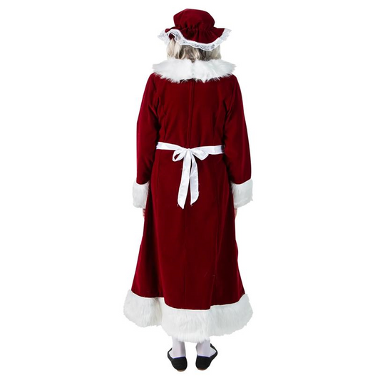 Burgundy Velvet Mrs. Claus Costume