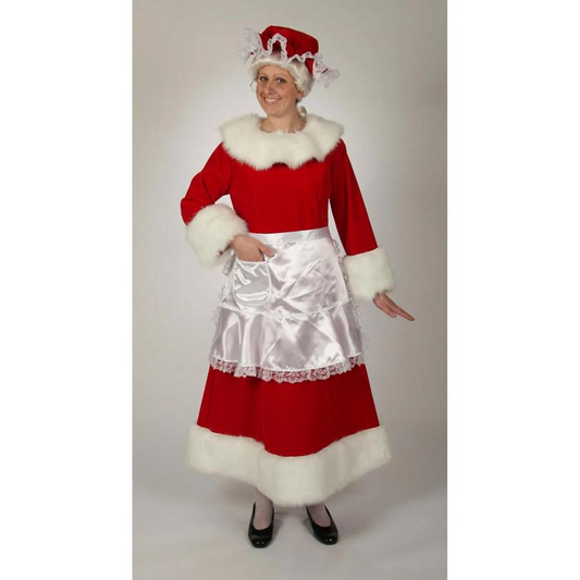 Regal Red Velvet Mrs. Claus Costume