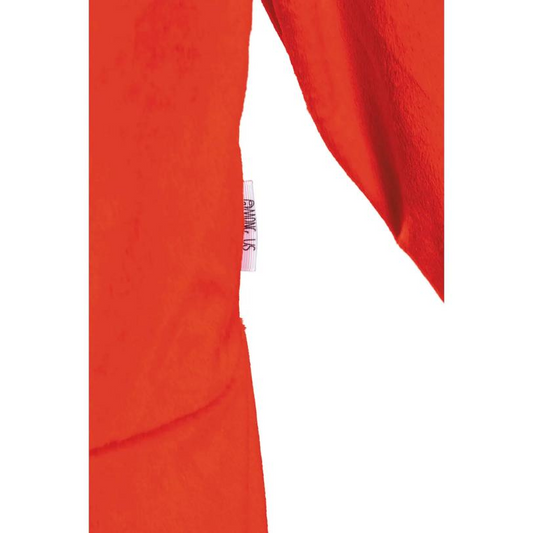 Kids Among Us Red Impostor Hooded Jumpsuit Costume