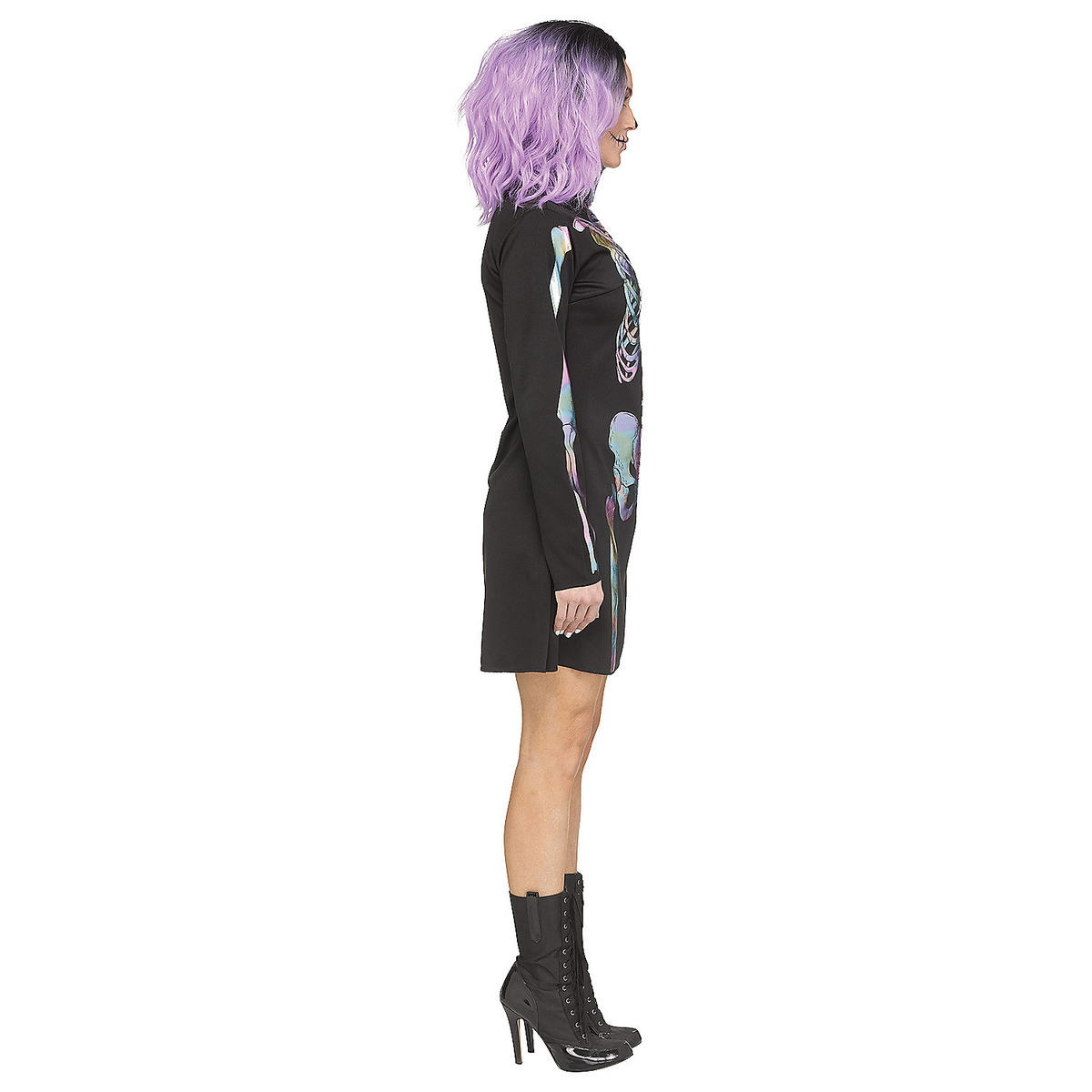 Adult's Holographic Skeleton Costume