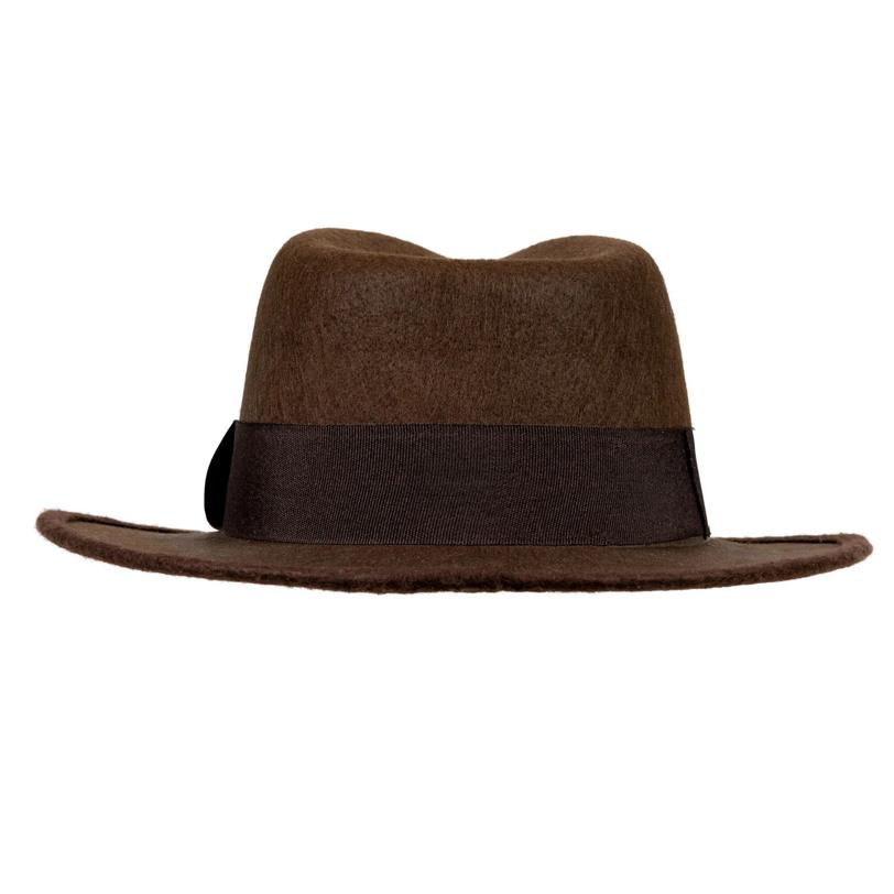 Adults Indiana Jones Fedora Hat One-Size-Fits-All