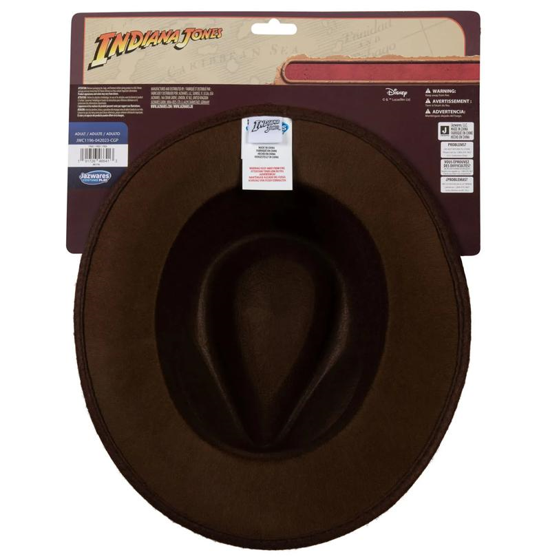 Adults Indiana Jones Fedora Hat One-Size-Fits-All