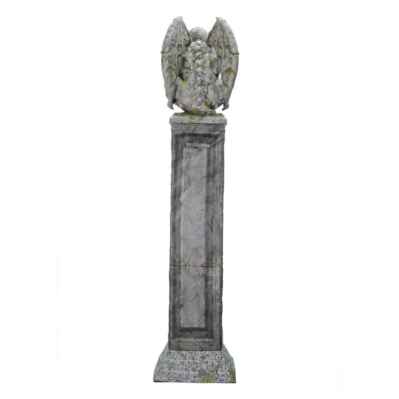 Oversized Gargoyle Pillar Animated Halloween Prop 96"