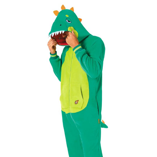 Adults Dinosaur Hooded Onesie Costume