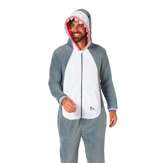 Adults Shark Hooded Onesie Costume