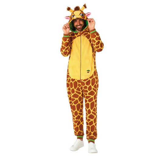Adults Giraffe Hooded Onesie Costume