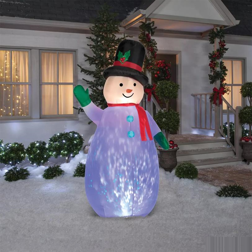 Airblown Projection Snowman