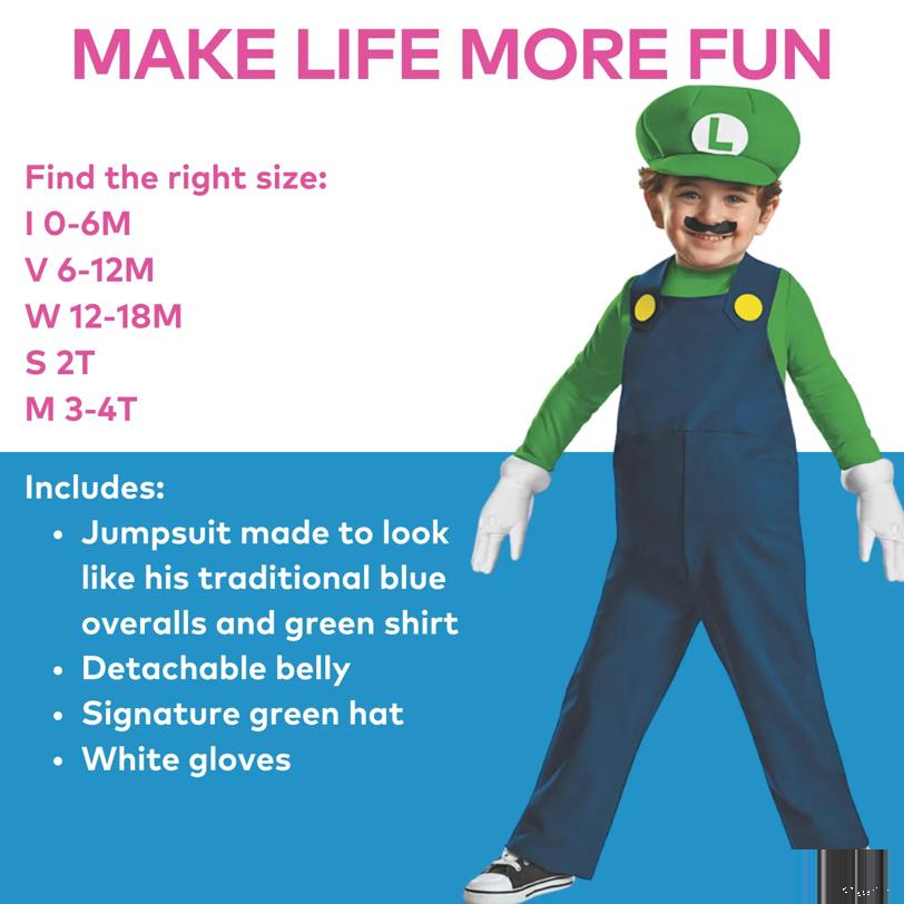 Boy's Luigi Costume