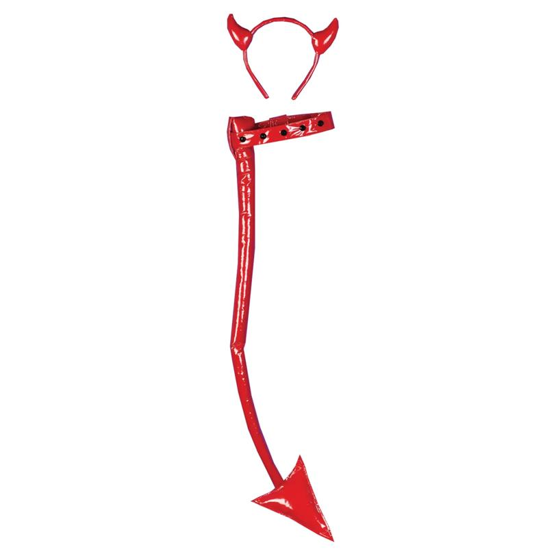Devil Set Red Leather Like