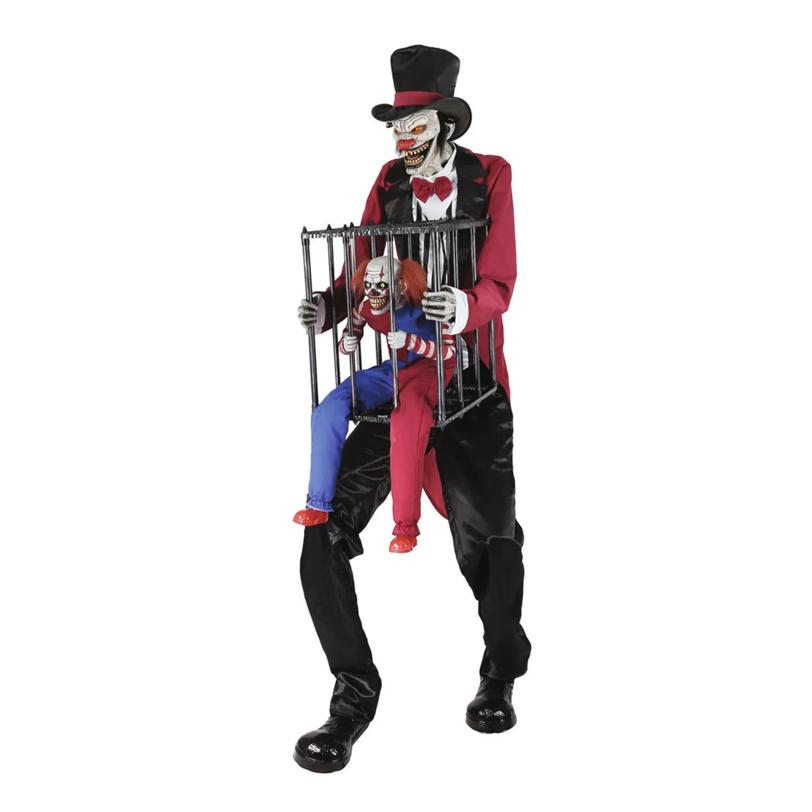 ROTTEN RINGMASTER W CLOWN CAGE