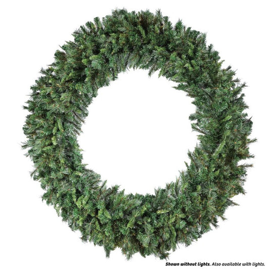 72" Belgium Unlit Wreath Large Natural Greenery Base for Custom Holiday Decorating