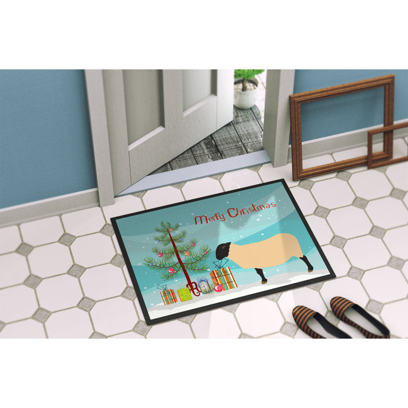 Macy Non-Slip No Pattern Christmas Doormat