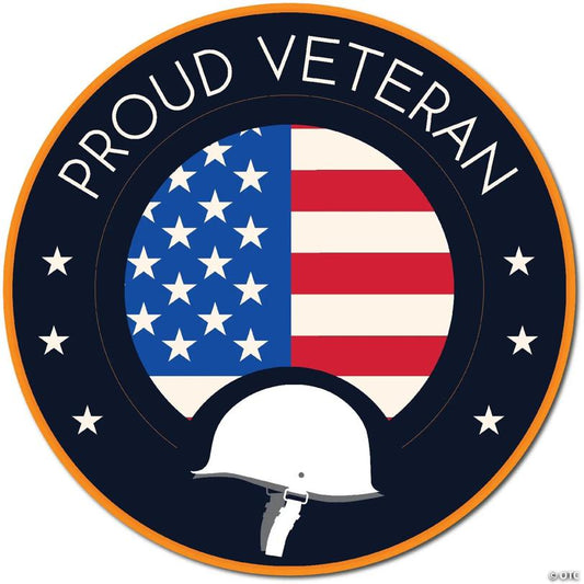Magnet Me Up Proud Veteran Patriotic Military Magnet Decal, 5 Inch, Perfect for Car, Truck, SUV Or Any Magnetic Surface, Gift, In Support of Veterans