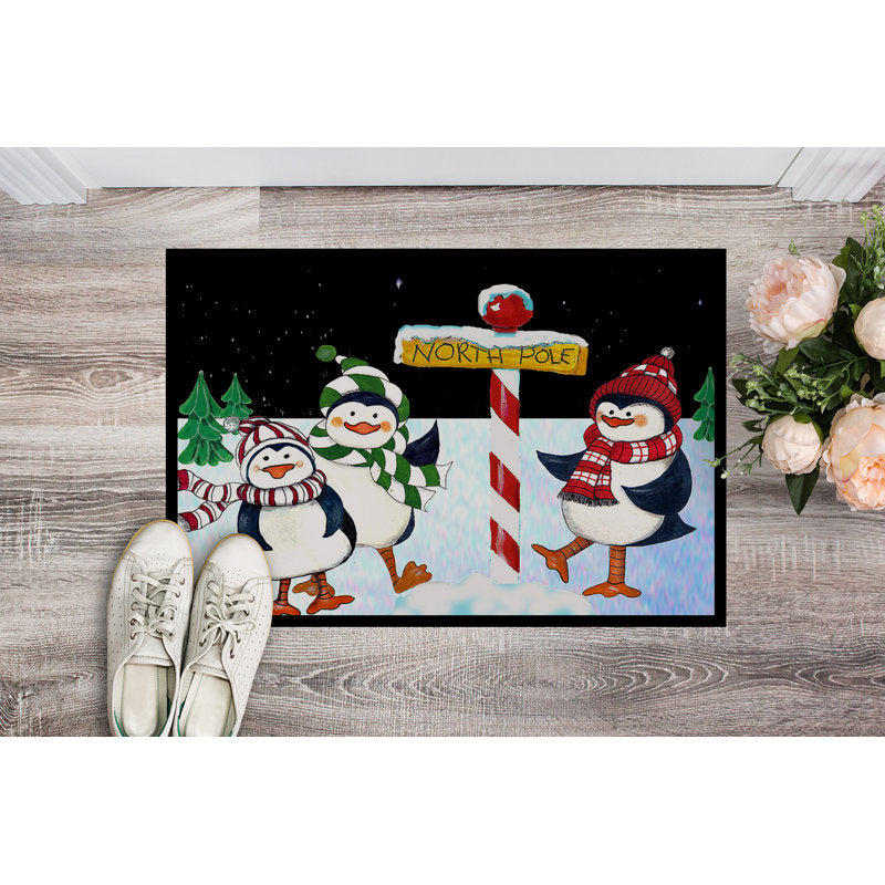 Margaretta Non-Slip No Pattern Christmas Doormat