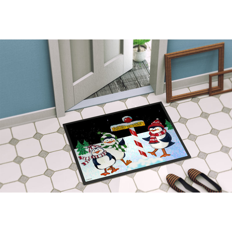Margaretta Non-Slip No Pattern Christmas Doormat
