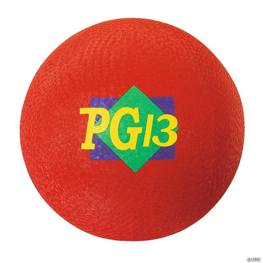 Martin Sports Playground Ball, 13", Red