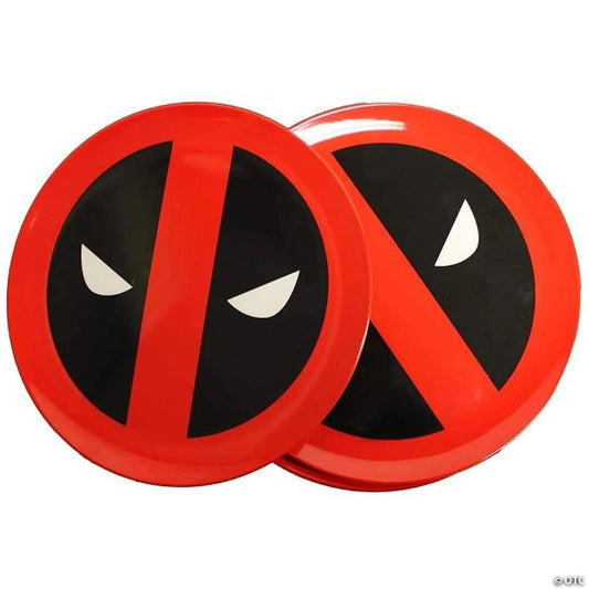 Marvel Dead Pool Round Plate 4-Piece Set | USA Decoration®