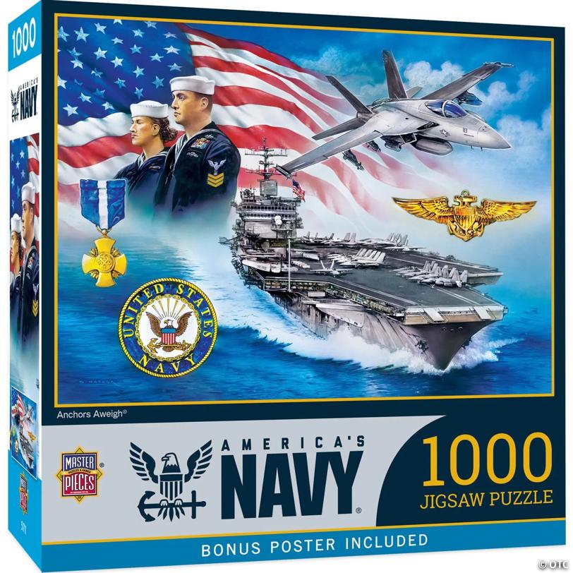 MasterPieces America's Navy - Anchors Away 1000 Piece Jigsaw Puzzle
