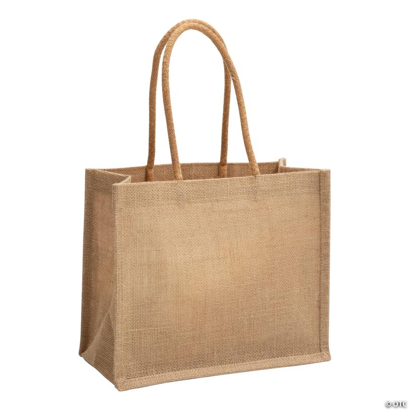 Medium Burlap Tote Bag