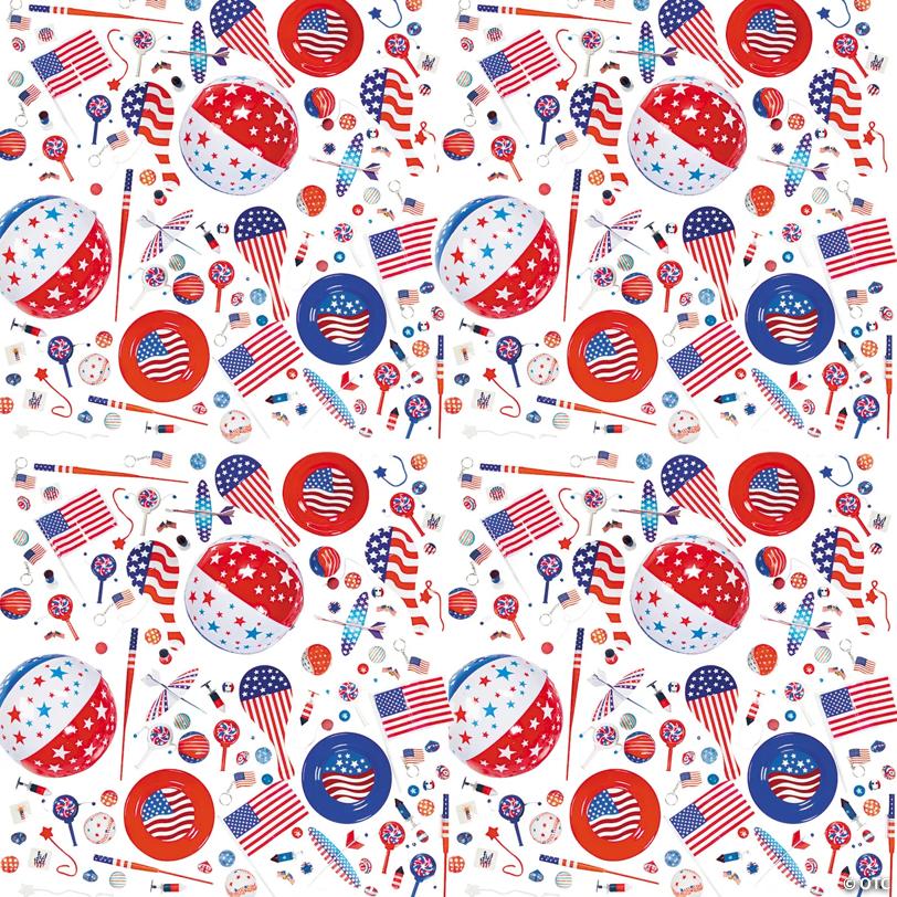 Mega Bulk 3000 Pc. Patriotic Toy, Novelty & Handout Assortment