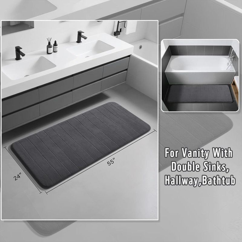 Memory Foam Bath Rug Machine Washable