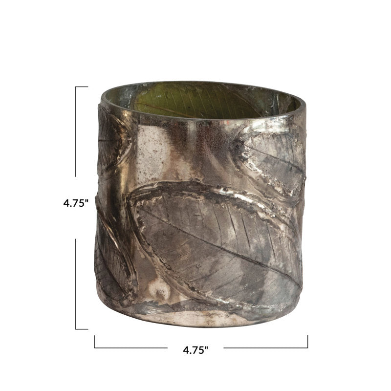 Mercury Glass Tabletop Votive Holder