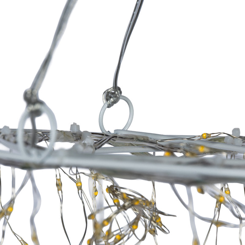 Merry 15.74 in D Electric 2 Tier Chandelier with 1020 Warm White