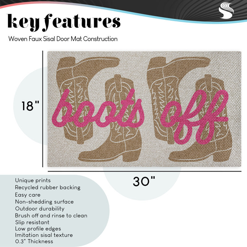 Merry Christmas Cardinals Outdoor Door Mat, design by Dogwood Portfolio, 18"x30"
