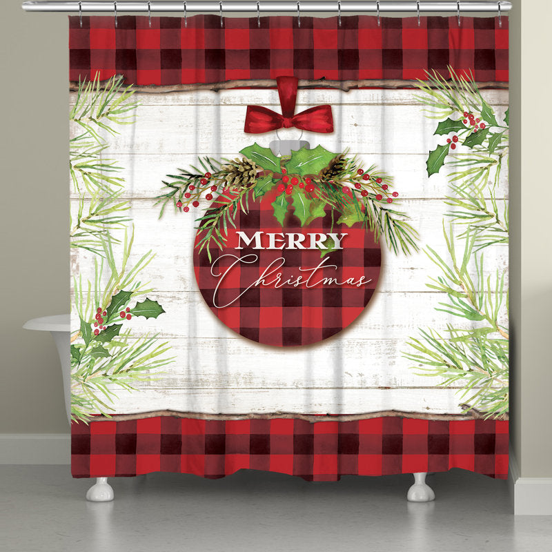 Midvale Christmas Ornament Shower Curtain