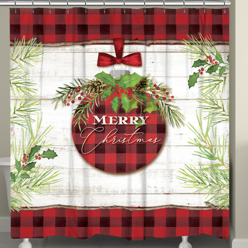 Midvale Christmas Ornament Shower Curtain