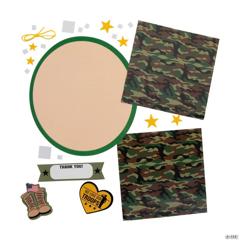 Military Appreciation Handprint Sign Craft Kit - Makes 12