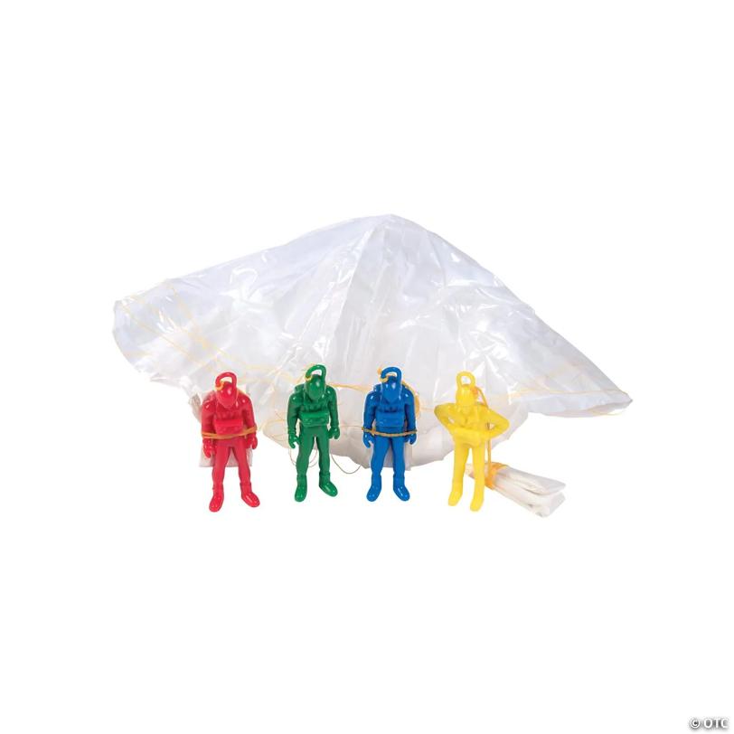 Mini Action Paratroopers - 12 Pc.
