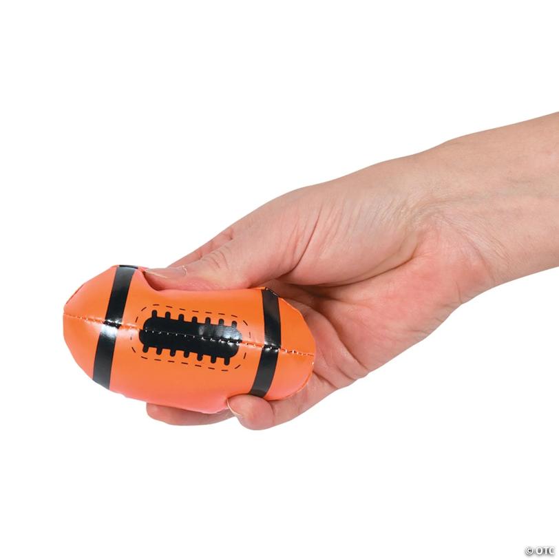 Mini Bright Foam Footballs - 12 Pc.