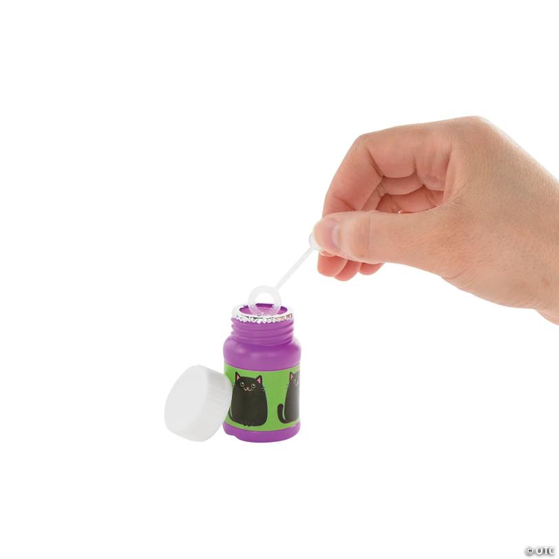 Mini Cute Cat Bubble Bottles - 24 Pc.