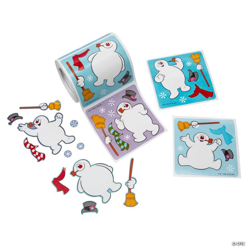 Mini Frosty the Snowman™ Make-a-Snowman Sticker Roll – 100 Pc. | USA Decoration®