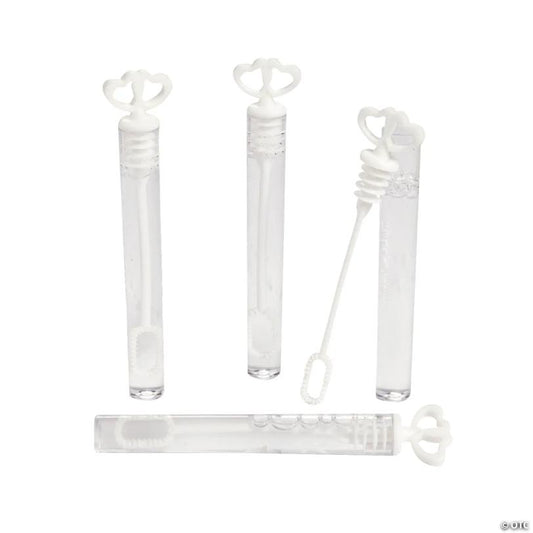 Mini Heart Bubble Tubes - 24 Pc.