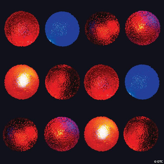 Mini Light-Up Textured Bouncy Balls - 12 Pc.