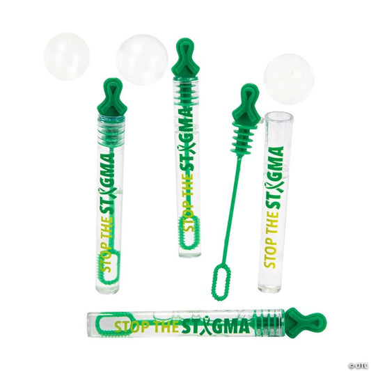 Mini Mental Health Awareness Bubble Tubes - 24 Pc.