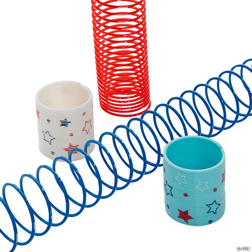 Mini Patriotic Magic Springs - 12 Pc.