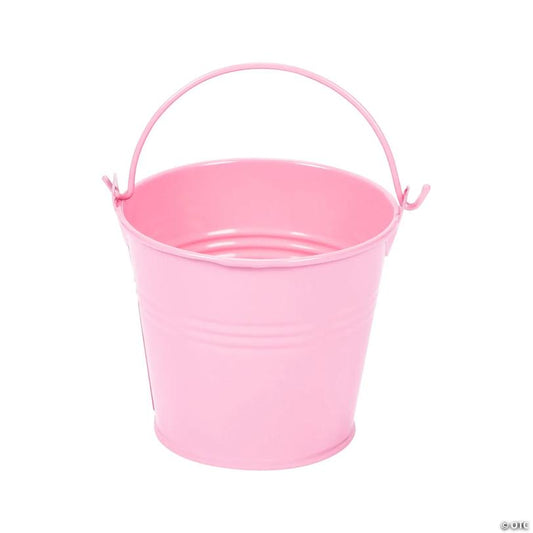Mini Pink Favor Pails - 12 Pc. | USA Decoration®