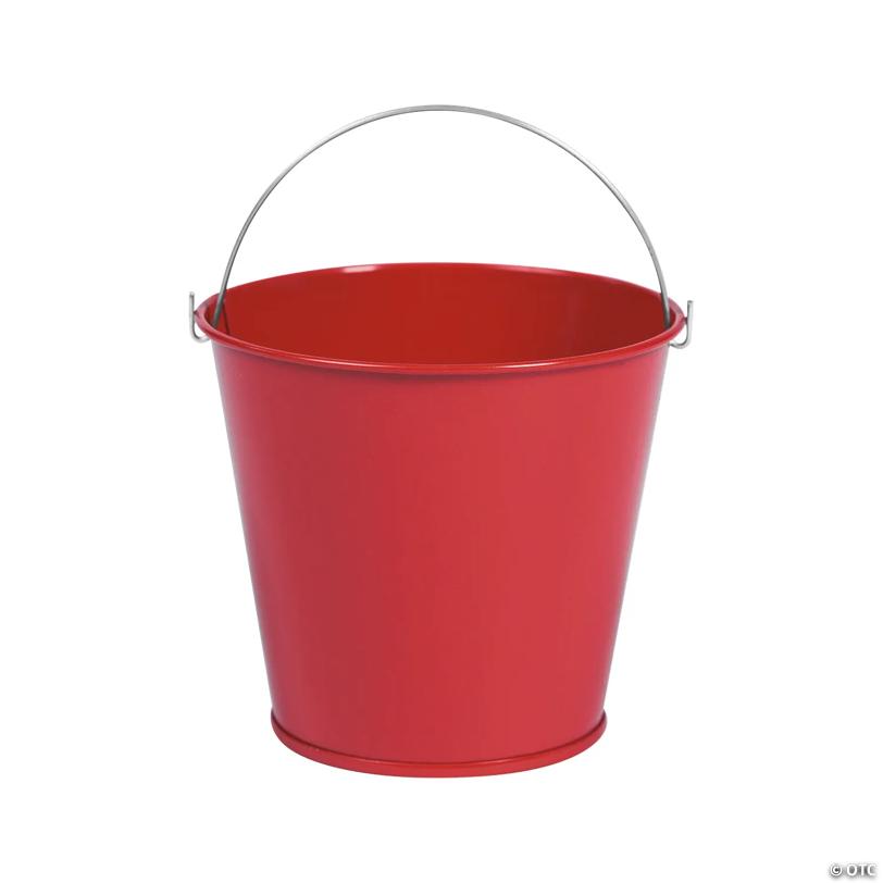 Mini Red Favor Pails - 12 Pc. | USA Decoration®