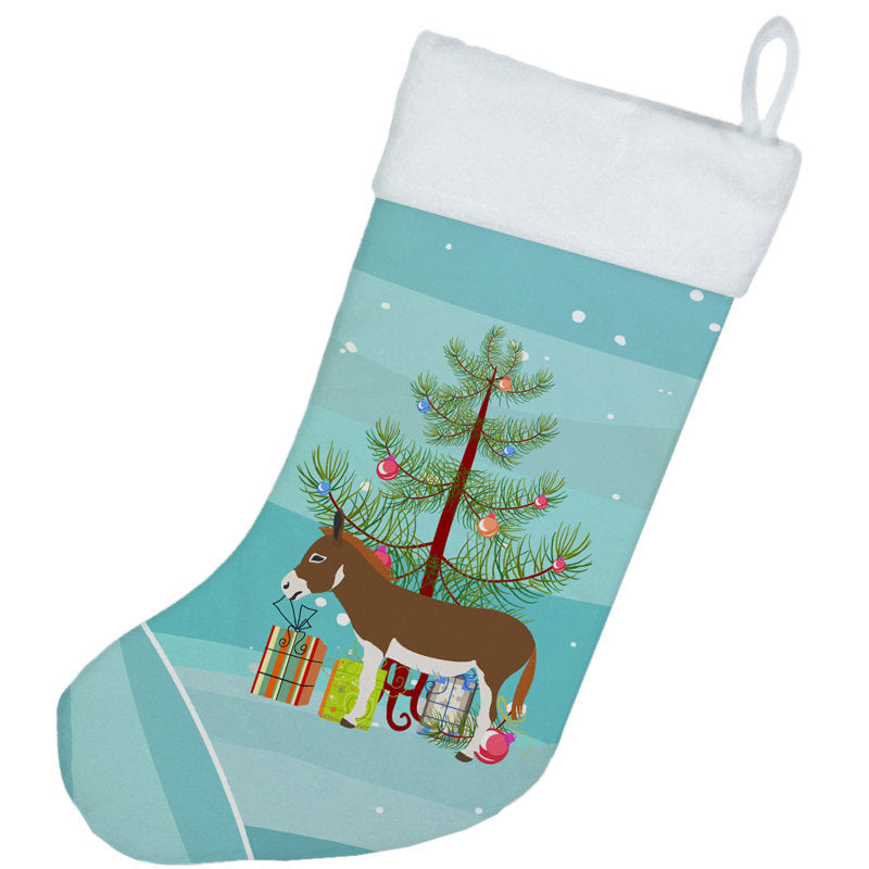 Miniature Mediterranian Donkey Christmas Stocking