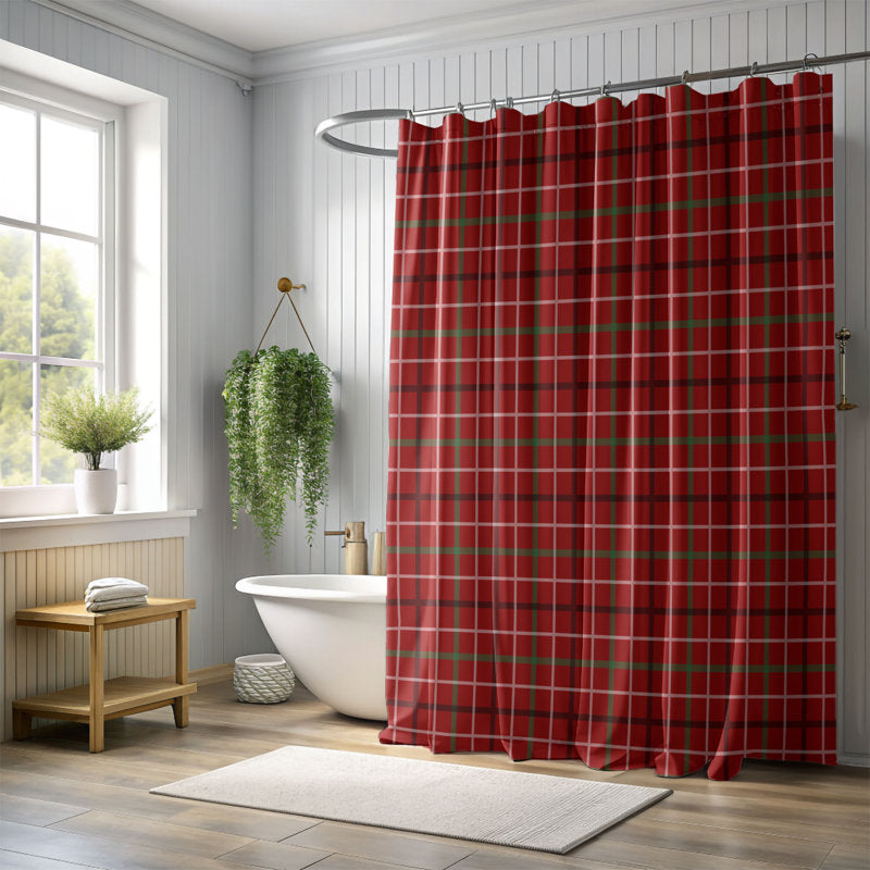 Mistletoe Plaid - Premium Shower Curtain_0047