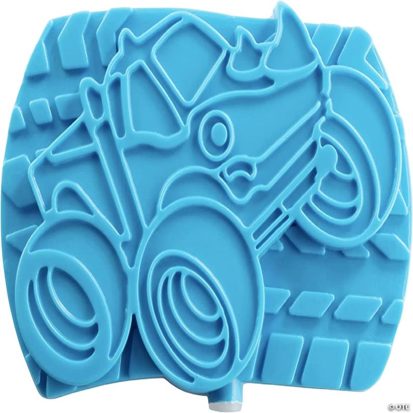 Monster Truck Reusable Hard Ice Pack for Bento Lunch Boxes, Coolers or Bags (3 Pack)- Keeps Food Cold for Hours - Store in Freezer- Slim, Lightweight, BPA Free,