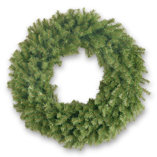 Pre Lit Norwood Fir Christmas Wreath with Clear LED Lights 36 Inches Wide | USA Decoration®
