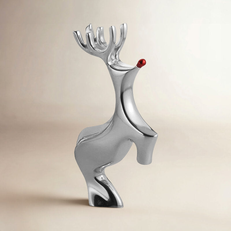 Nambe Mini Red Nosed Reindeer